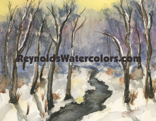 Winter Stream 8 x 10 Print