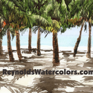 Shady Beach 8 x 10 Print