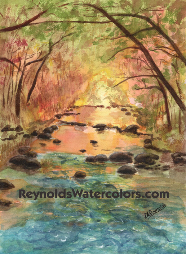 Golden Creek 20 x 16 Print